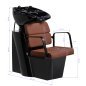 Professionele kapperswasunit Gabbiano Porto black chocolate voor comfortabel haarwassen en verzorging in de kapsalon Professionele kapperswasunit Gabbiano Porto black chocolate voor comfortabel haarwassen en verzorging in de kapsalon