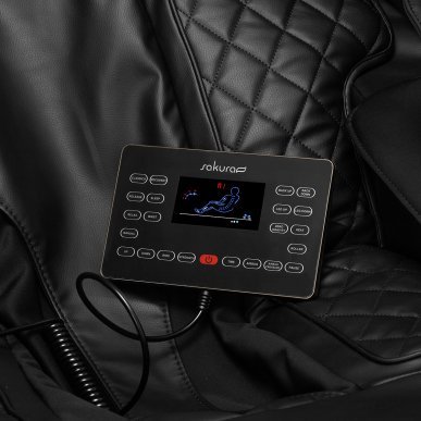 Professionele massagestoel Sakura Luxury 808 zwart-beige voor ontspanning, wellness en herstel in salon en praktijk