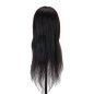Kappers-oefenhoofd Gabbiano WZ1 met natuurlijk haar, kleur 1, 20 inch voor knippen, stylen en salontraining