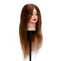 Kappers-oefenhoofd Gabbiano WZ1 met natuurlijk haar, kleur 4, 20 inch voor knippen, föhnen en stylingtraining Kappers-oefenhoofd Gabbiano WZ1 met natuurlijk haar, kleur 4, 20 inch voor knippen, föhnen en stylingtraining