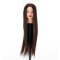 Oefenhoofd voor kappers Gabbiano WZ2 met synthetisch haar kleur 4, 24 inch voor knippen, föhnen, opsteken en stylen Oefenhoofd voor kappers Gabbiano WZ2 met synthetisch haar kleur 4, 24 inch voor knippen, föhnen, opsteken en stylen