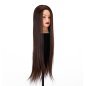 Oefenhoofd voor kappers Gabbiano WZ2 met synthetisch haar kleur 4, 24 inch voor knippen, föhnen, opsteken en stylen Oefenhoofd voor kappers Gabbiano WZ2 met synthetisch haar kleur 4, 24 inch voor knippen, föhnen, opsteken en stylen