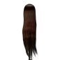 Oefenhoofd voor kappers Gabbiano WZ2 met synthetisch haar kleur 4, 24 inch voor knippen, föhnen, opsteken en stylen Oefenhoofd voor kappers Gabbiano WZ2 met synthetisch haar kleur 4, 24 inch voor knippen, föhnen, opsteken en stylen