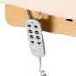 SPA-ligstoel Sillon Siesta crème met lichtbruine basis voor massage, wellness en professionele verzorgingsbehandelingen