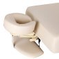 SPA-ligstoel Sillon Siesta crème met lichtbruine basis voor massage, wellness en professionele verzorgingsbehandelingen
