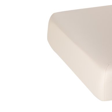 SPA-ligstoel Sillon Siesta crème met lichtbruine basis voor massage, wellness en professionele verzorgingsbehandelingen