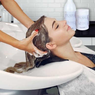 Shampoo + haarmasker voor haar na botox Pearl 1000 ml + 1000 g