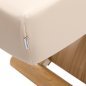 SPA-ligstoel Sillon Siesta crème met lichtbruine basis voor massage, wellness en professionele verzorgingsbehandelingen