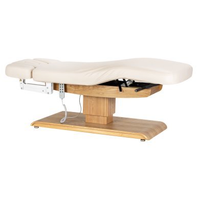 SPA-ligstoel Sillon Relax crème met lichtbruine basis voor massage, ontspanning en professionele wellnessbehandelingen