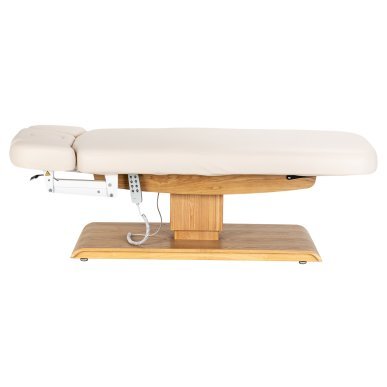 SPA-ligstoel Sillon Relax crème met lichtbruine basis voor massage, ontspanning en professionele wellnessbehandelingen