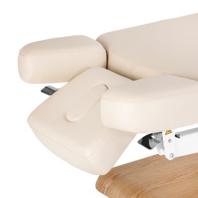 SPA-ligstoel Sillon Relax crème met lichtbruine basis voor massage, ontspanning en professionele wellnessbehandelingen