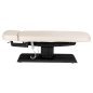 Professionele SPA-ligstoel Sillon Relax crème met zwarte basis voor massage, wellness en verzorgingsbehandelingen