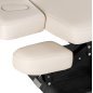 Professionele SPA-ligstoel Sillon Relax crème met zwarte basis voor massage, wellness en verzorgingsbehandelingen