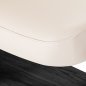 Professionele SPA-ligstoel Sillon Relax crème met zwarte basis voor massage, wellness en verzorgingsbehandelingen