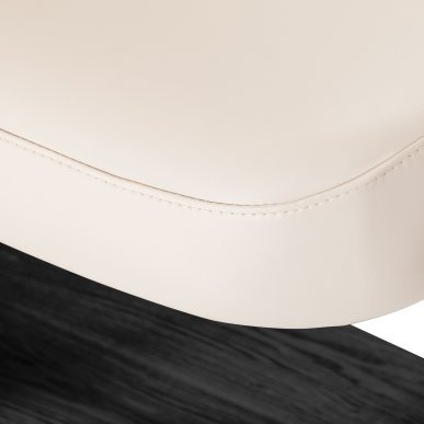 Professionele SPA-ligstoel Sillon Relax crème met zwarte basis voor massage, wellness en verzorgingsbehandelingen