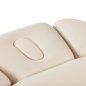Professionele SPA-ligstoel Sillon Relax crème met zwarte basis voor massage, wellness en verzorgingsbehandelingen