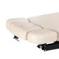 Professionele SPA-ligstoel Sillon Relax crème met zwarte basis voor massage, wellness en verzorgingsbehandelingen