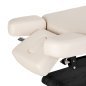Professionele SPA-ligstoel Sillon Relax crème met zwarte basis voor massage, wellness en verzorgingsbehandelingen