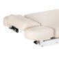 Professionele SPA-ligstoel Sillon Relax crème met zwarte basis voor massage, wellness en verzorgingsbehandelingen