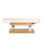 Professionele SPA-ligstoel Sillon Comfort crème met lichtbruine basis voor massage en wellnessbehandelingen in de salon