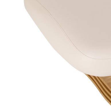 Professionele SPA-ligstoel Sillon Comfort crème met lichtbruine basis voor massage en wellnessbehandelingen in de salon