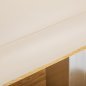 Professionele SPA-ligstoel Sillon Comfort crème met lichtbruine basis voor massage en wellnessbehandelingen in de salon