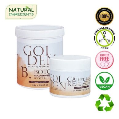 Terapia włosów Golden - Regenerujący i Wypełniający Zabieg na Włosy 1000g + 500g