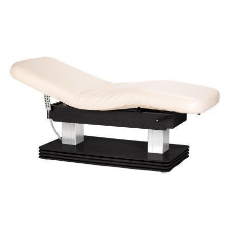 SPA-ligstoel Sillon Comfort crème met zwarte basis voor massage, ontspanning en professionele wellnessbehandelingen