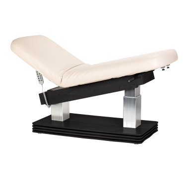 SPA-ligstoel Sillon Comfort crème met zwarte basis voor massage, ontspanning en professionele wellnessbehandelingen