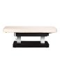 SPA-ligstoel Sillon Comfort crème met zwarte basis voor massage, ontspanning en professionele wellnessbehandelingen