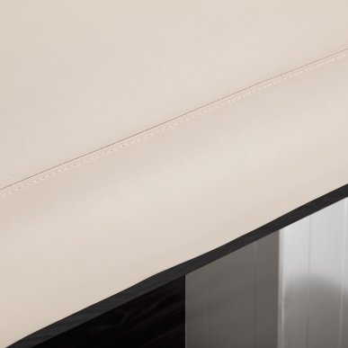 SPA-ligstoel Sillon Comfort crème met zwarte basis voor massage, ontspanning en professionele wellnessbehandelingen