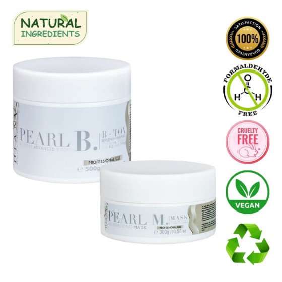 HaarBotox Pearl - Regenererende, Hydraterende en Vullende Haarbehandeling Set 500g + 300g