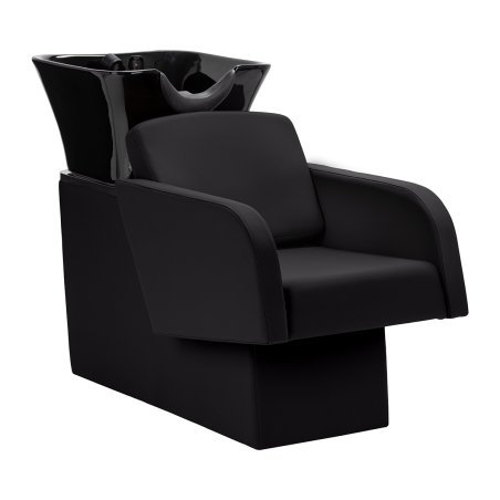 Kapperswasunit Gabbiano Elda zwart voor comfortabel haarwassen, verzorging, werkcomfort en professionele salonorganisatie