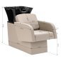 Professionele kapperswasunit Gabbiano Elda grijs-beige voor comfortabel haarwassen en salonorganisatie Professionele kapperswasunit Gabbiano Elda grijs-beige voor comfortabel haarwassen en salonorganisatie