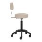 Stool Gabbiano D026 Grey Beige Hairdressing Stool Gabbiano D026 Grey Beige Hairdressing