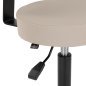 Stool Gabbiano D026 Grey Beige Hairdressing Stool Gabbiano D026 Grey Beige Hairdressing