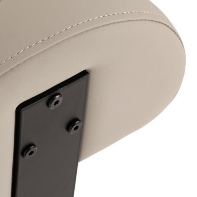 Mobiele kapperskruk Gabbiano D026 grijs-beige voor ergonomisch werken bij knippen, kleuren en stylen in de salon