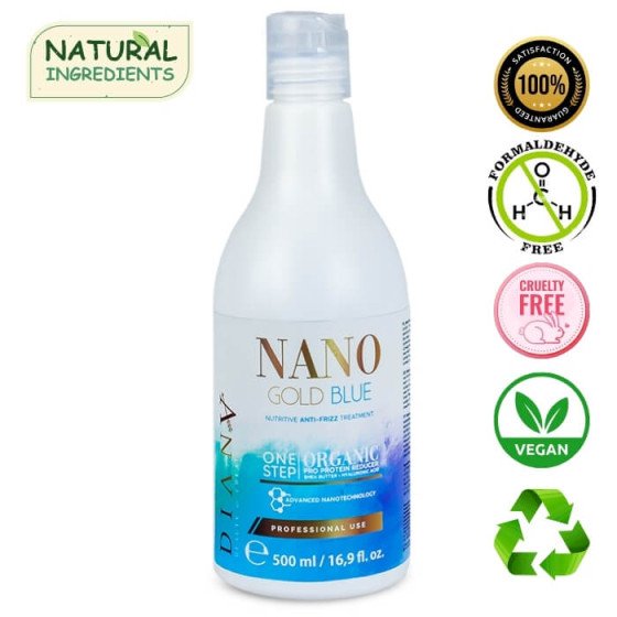 NanoBlue nanoplasty organic hair straightening treatment 500ml