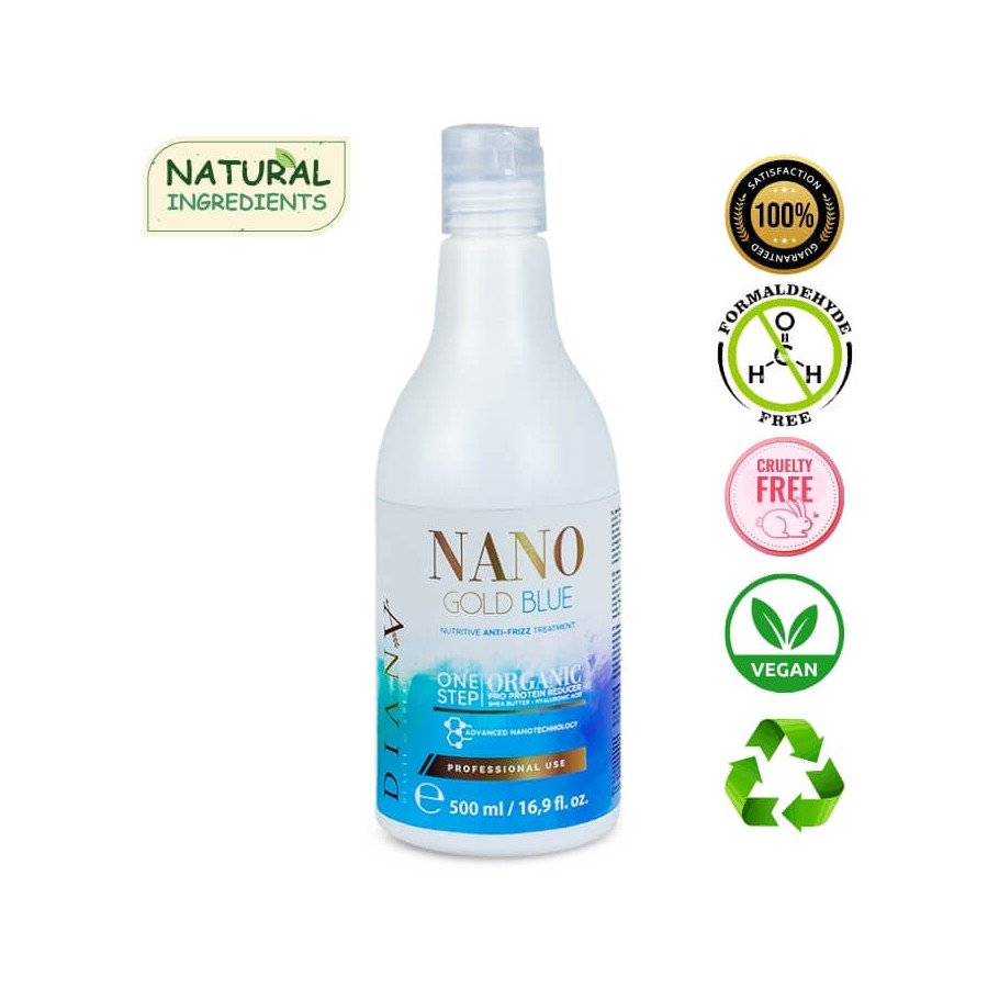 NanoBlue nanoplastia organiczny zabieg prostujący włosy 500ml