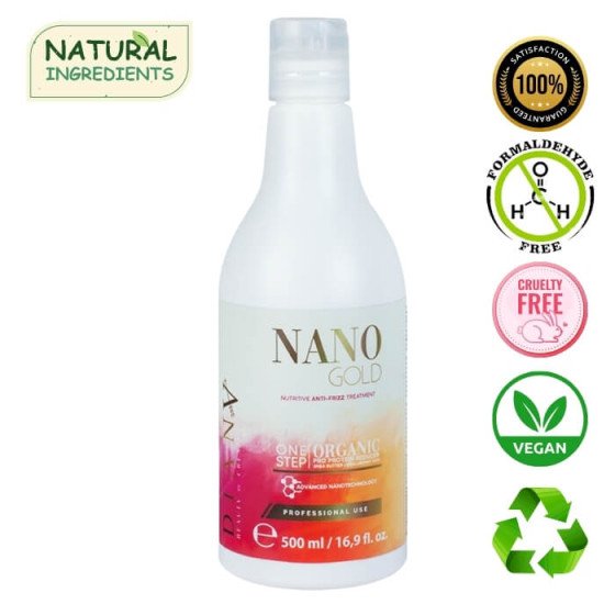 NanoGold nanoplasty organic hair straightening treatment 500ml