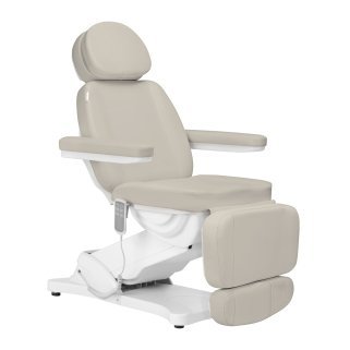 Elektrische cosmetische stoel Sillon Classic sea salt met 3 motoren voor gezichtsverzorging, wenkbrauwen en pedicure