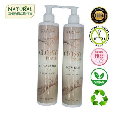 Glossy Power zestaw  krok 1 300ml + krok 2 300ml