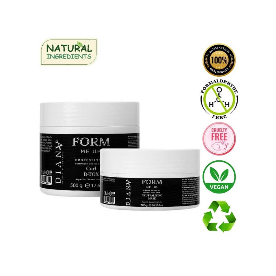 Btx Form me UP - Diepvoedende en Herstelbehandeling voor Krullend Haar set 500g + 300g