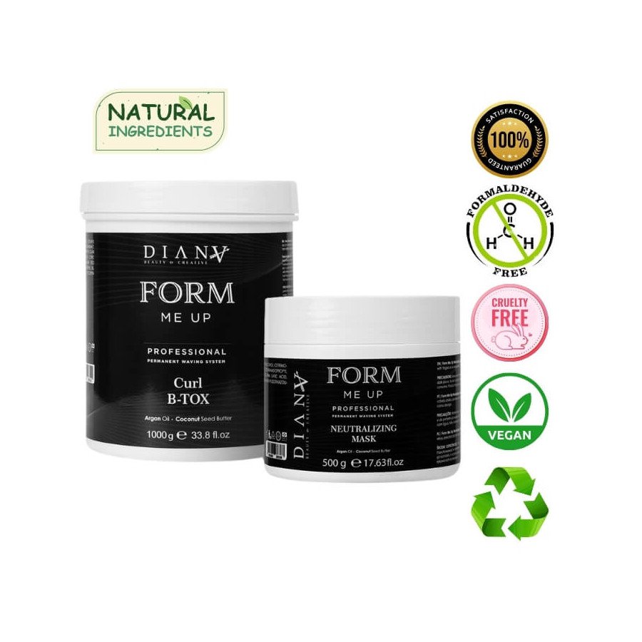 Btx Form me UP - Diepvoedende en Herstelbehandeling voor Krullend Haar set 1000g + 500g