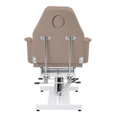 Hydraulische cosmetische stoel Sillon V2 210 modern brown voor gezichtsverzorging, pedicure en professioneel salonwerk