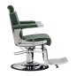 Barber Chair Gabbiano Visionerio Green Chrome