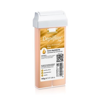 Roll-on ontharingswax Depilflax 100 Gold 110 g voor snelle applicatie en effectieve haarverwijdering in de salon