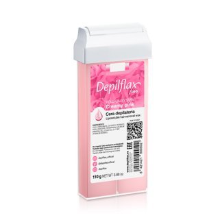Roll-on ontharingswax Depilflax 100 Creamy Pink 110 g voor snelle applicatie en effectieve ontharing in de salon