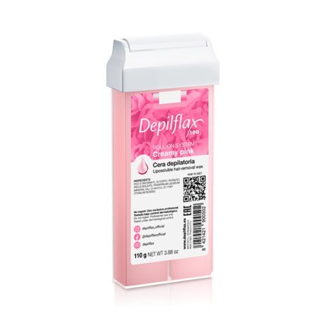Roll-on ontharingswax Depilflax 100 Creamy Pink 110 g voor snelle applicatie en effectieve ontharing in de salon