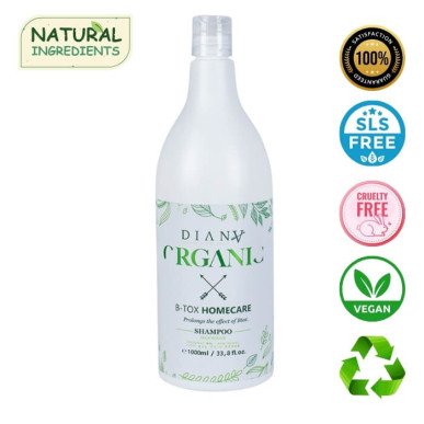 Organic shampoo voor haarverzorging na haarbotox 1000 ml
